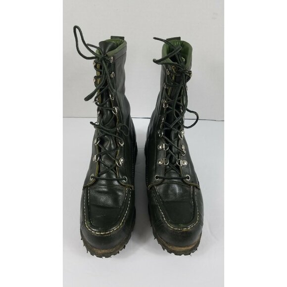 Boston Red Sox Ted Williams Sears Leather Combat Boots Size 7.5 B Rare with Box! - Picture 5 of 12